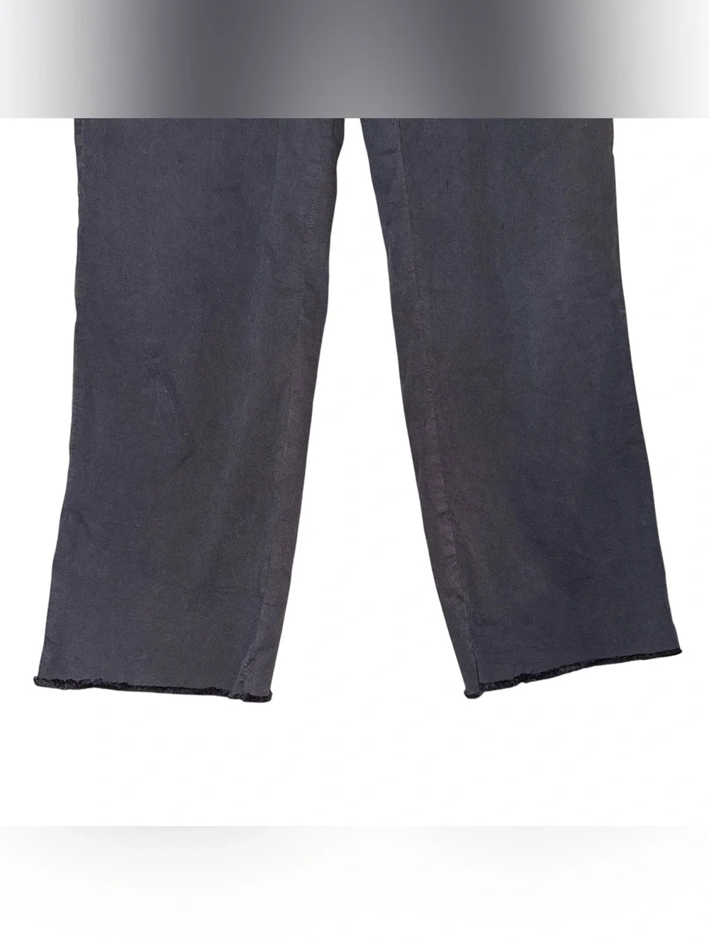 FRANK & EILEEN Blackstone Crop Utility Pants in Washed Black Classic Size 0